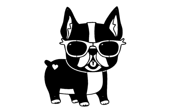 Metal Wall Art Panel / Decor - Сool puppy