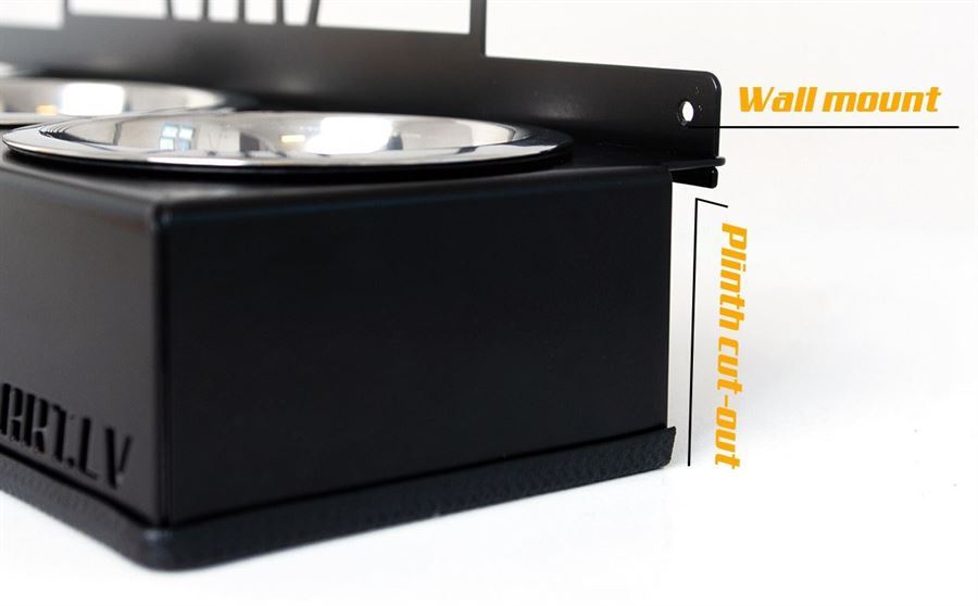 2-Bowl Dog Feeder, Newfoundland  Dog breed, Raised Feeding Station