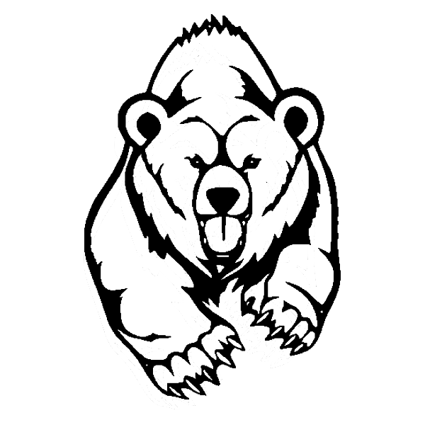 Metal Wall Art Panel / Decor - Bear